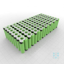 14S8P Battery Pack with LG MJ1 Cells, 28Ah, 80A, 50.4V, Cuboid Shape, Customizable