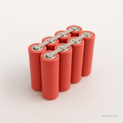 4S4P Battery Pack with Molicel P42A Cells, 16.8Ah, 80A, 14.4V, Cuboid Shape, Customizable