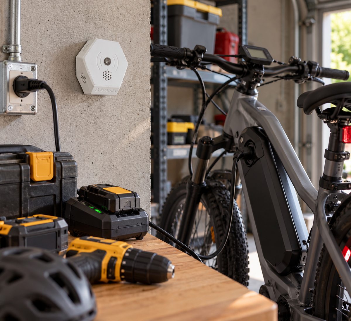 Soteria Sense in a home garage