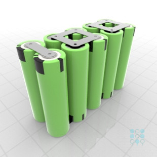 5S2P Battery Pack with Panasonic PF Cells, 5.76Ah, 20A, 18V