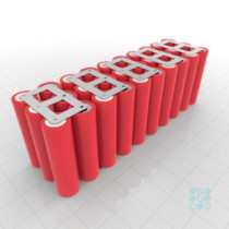 10S3P Battery Pack with LG HE2 Cells, 7.5Ah, 60A, 36V, Cuboid Shape, Customizable