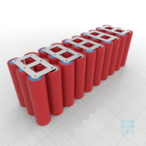 10S3P Battery Pack with Sanyo GA Cells, 10.35Ah, 30A, 36V, Cuboid Shape, Customizable
