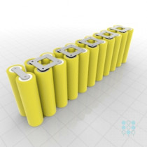 11S2P Battery Pack with LG HE4 Cells, 5Ah, 40A, 39.6V, Cuboid Shape, Customizable