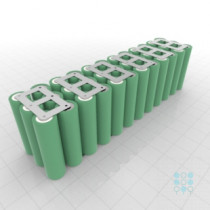 12S3P Battery Pack with Samsung 25R5 Cells, 7.5Ah, 60A, 43.2V, Cuboid Shape, Customizable