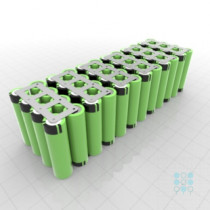 12S4P Battery Pack with Panasonic B Cells, 13.4Ah, 19.5A, 43.2V, Cuboid Shape, Customizable