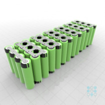 13S4P Battery Pack with Panasonic B Cells, 13.4Ah, 19.5A, 46.8V, Cuboid Shape, Customizable