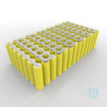13S7P Battery Pack with LG HE4 Cells, 17.5Ah, 140A, 46.8V, Cuboid Shape, Customizable