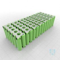 14S6P Battery Pack with Panasonic PF Cells, 17.28Ah, 60A, 50.4V, Cuboid Shape, Customizable