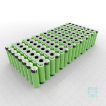 17S8P Battery Pack with Panasonic B Cells, 26.8Ah, 39A, 61.2V, Cuboid Shape, Customizable