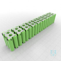 18S3P Battery Pack with Panasonic PF Cells, 8.64Ah, 30A, 64.8V, Cuboid Shape, Customizable