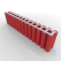 2S14P Battery Pack with Sanyo GA Cells, 48.3Ah, 140A, 7.2V, Cuboid Shape, Customizable