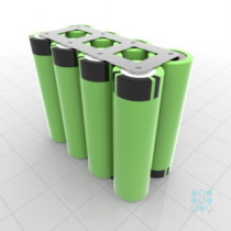 2S4P Battery Pack with Panasonic B Cells, 13.4Ah, 19.5A, 7.2V, Cuboid Shape, Customizable