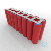 2S8P Battery Pack with Sanyo GA Cells, 27.6Ah, 80A, 7.2V, Cuboid Shape, Customizable