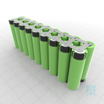 2S9P Battery Pack with Panasonic B Cells, 30.15Ah, 43.87A, 7.2V, Cuboid Shape, Customizable
