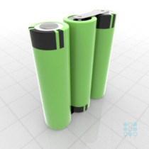 3S1P Battery Pack with Panasonic B Cells, 3.35Ah, 4.87A, 10.8V, Line Shape, Customizable
