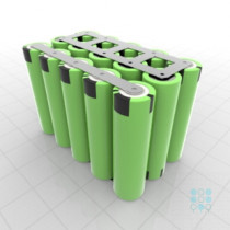 3S5P 10.8V li ion battery pack with Panasonic PF cuboid iso