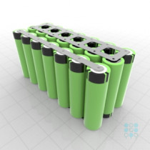 3S7P Battery Pack with Panasonic B Cells, 23.45Ah, 34.12A, 10.8V, Cuboid Shape, Customizable