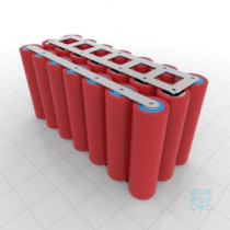 3S7P Battery Pack with Sanyo GA Cells, 24.15Ah, 70A, 10.8V, Cuboid Shape, Customizable