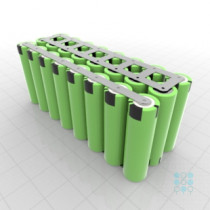 3S8P Battery Pack with Panasonic PF Cells, 23.04Ah, 80A, 10.8V, Cuboid Shape, Customizable