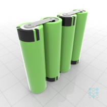 4S1P Battery Pack with Panasonic B Cells, 3.35Ah, 4.87A, 14.4V, Line Shape, Customizable