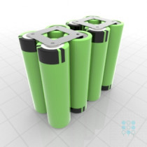 4S2P Battery Pack with Panasonic B Cells, 6.7Ah, 9.75A, 14.4V, Cuboid Shape, Customizable