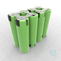 4S2P Battery Pack with Panasonic PF Cells, 5.76Ah, 20A, 14.4V, Cuboid Shape, Customizable