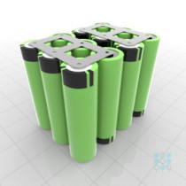 4S3P 14.4V li ion battery pack with Panasonic B cuboid iso