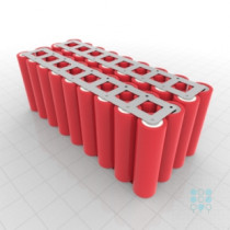 4S9P Battery Pack with LG HE2 Cells, 22.5Ah, 180A, 14.4V, Cuboid Shape, Customizable