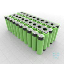 5S10P Battery Pack with Panasonic B Cells, 33.5Ah, 48.75A, 18V, Cuboid Shape, Customizable