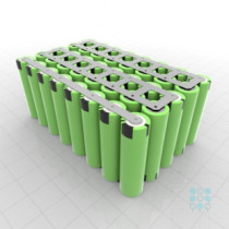 5S8P Battery Pack with Panasonic PF Cells, 23.04Ah, 80A, 18V, Cuboid Shape, Customizable