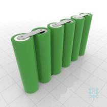 6S1P Battery Pack with LG MJ1 Cells, 3.5Ah, 10A, 21.6V, Line Shape, Customizable
