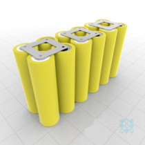 6S2P Battery Pack with LG HE4 Cells, 5Ah, 40A, 21.6V, Cuboid Shape, Customizable
