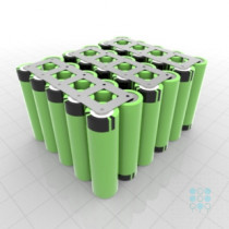 6S5P Battery Pack with Panasonic B Cells, 16.75Ah, 24.37A, 21.6V, Cuboid Shape, Customizable