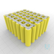 6S7P Battery Pack with LG HE4 Cells, 17.5Ah, 140A, 21.6V, Cuboid Shape, Customizable