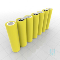 7S1P Battery Pack with LG HE4 Cells, 2.5Ah, 20A, 25.2V, Line Shape, Customizable