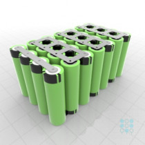 7S4P Battery Pack with Panasonic B Cells, 13.4Ah, 19.5A, 25.2V, Cuboid Shape, Customizable