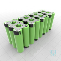 8S3P Battery Pack with Panasonic B Cells, 10.05Ah, 14.62A, 28.8V, Cuboid Shape, Customizable