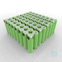 8S8P Battery Pack with Panasonic PF Cells, 23.04Ah, 80A, 28.8V, Cuboid Shape, Customizable
