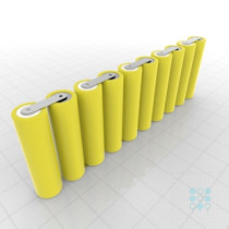 10S1P Battery Pack with LG HE4 Cells, 2.5Ah, 20A, 36V, Line Shape, Customizable
