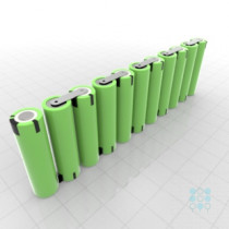 11S1P Battery Pack with Panasonic PF Cells, 2.88Ah, 10A, 39.6V, Line Shape, Customizable