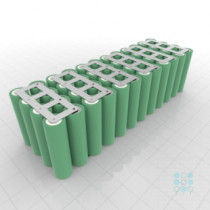 12S4P Battery Pack with Samsung 25R5 Cells, 10Ah, 80A, 43.2V, Cuboid Shape, Customizable