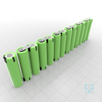 13S1P Battery Pack with Panasonic PF Cells, 2.88Ah, 10A, 46.8V, Line Shape, Customizable