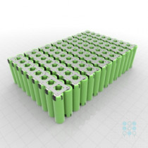 14S9P Battery Pack with Panasonic PF Cells, 25.92Ah, 90A, 50.4V, Cuboid Shape, Customizable