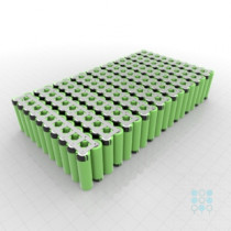 18S10P Battery Pack with Panasonic B Cells, 33.5Ah, 48.75A, 64.8V, Cuboid Shape, Customizable