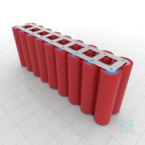 2S9P Battery Pack with Sanyo GA Cells, 31.05Ah, 90A, 7.2V, Cuboid Shape, Customizable