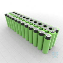 3S12P Battery Pack with Panasonic B Cells, 40.2Ah, 58.5A, 10.8V, Cuboid Shape, Customizable