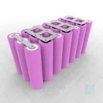 7S3P Battery Pack with Samsung 26FM Cells, 7.8Ah, 15.6A, 25.2V, Cuboid Shape, Customizable